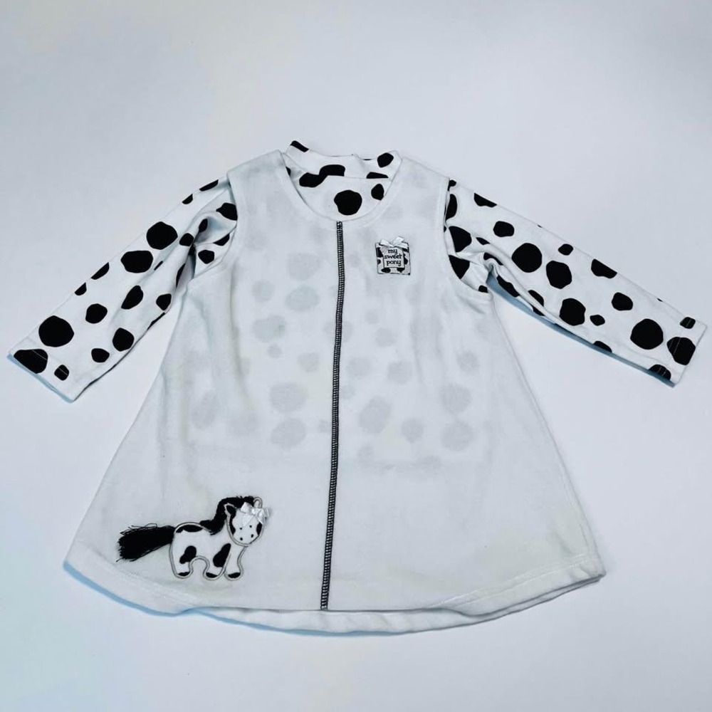 Vintage Baby Headquarters Pony Jumper & Shirt Set 24M